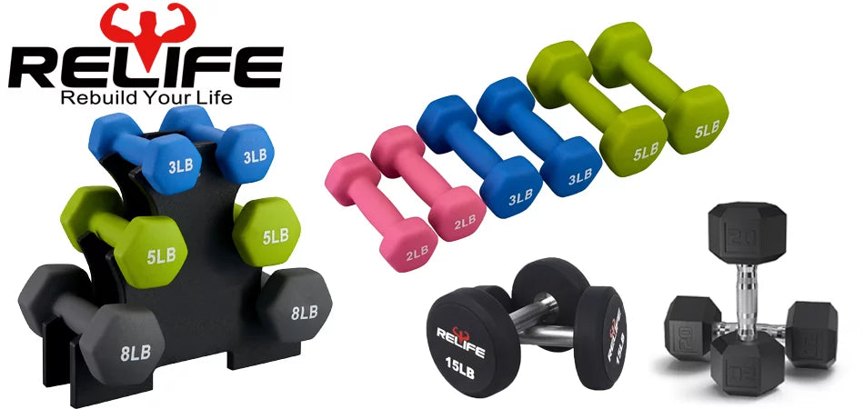 7 Exercises to Work out with Relife Dumbbells at Home