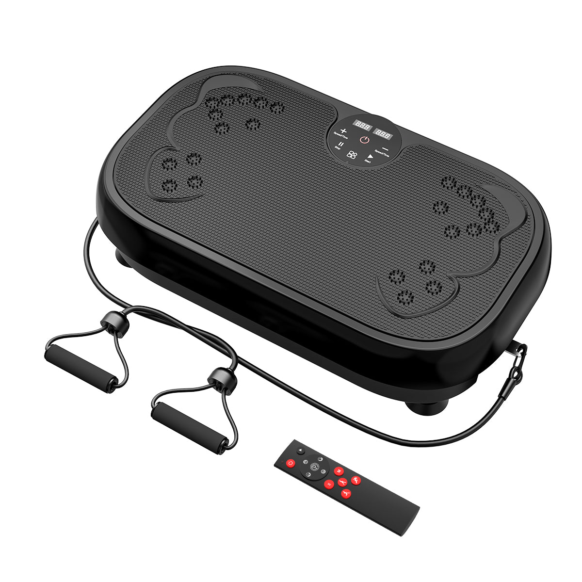 Fitness Vibration Plate Machine with Resistance Bands Fitness Vibration Plate Machine with Resistance Bands