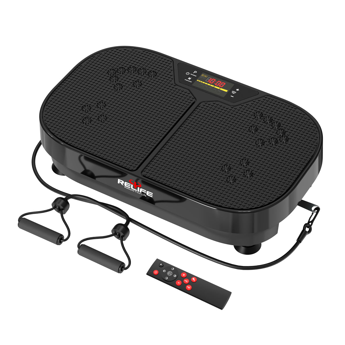 Whole Body Vibration Platform with Loop Bands for Fitness & Slimming Whole Body Vibration Platform with Loop Bands for Fitness & Slimming