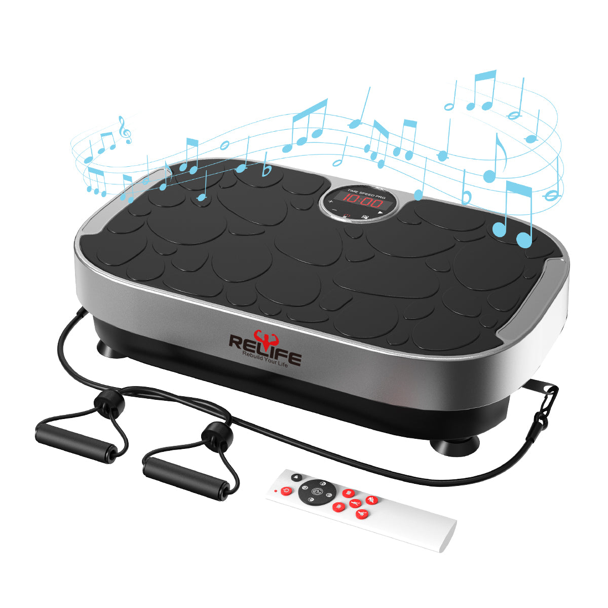 Vibration Plate with Loop Bands for Home Gym Vibration Plate with Loop Bands for Home Gym