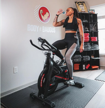 What muscles are worked by the exercise bike?