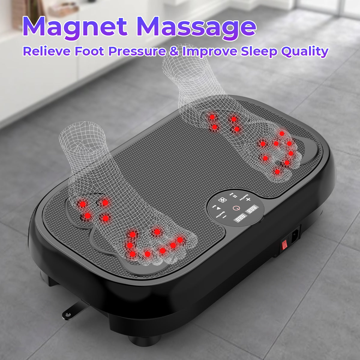 Fitness Vibration Plate Machine with Resistance Bands Fitness Vibration Plate Machine with Resistance Bands
