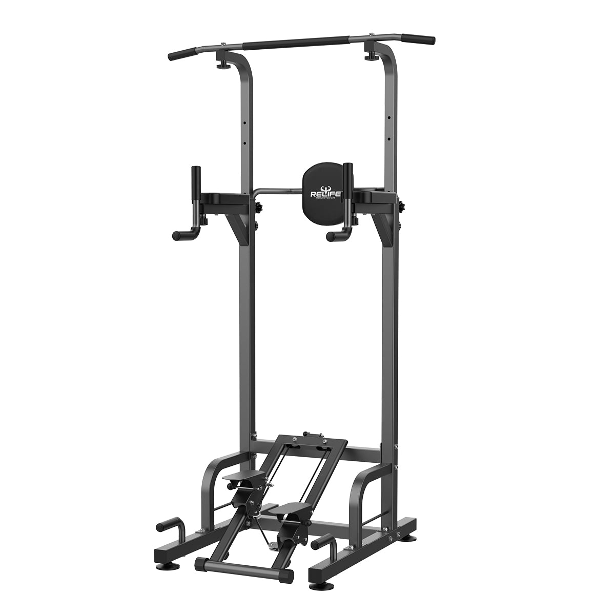 Relife Rebuild Your Life Power Tower Workout Pull Up Station for Home