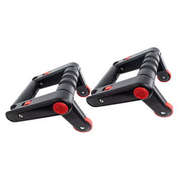 2-in-1 Folding Ab Roller & Push-Up Exercise Wheel