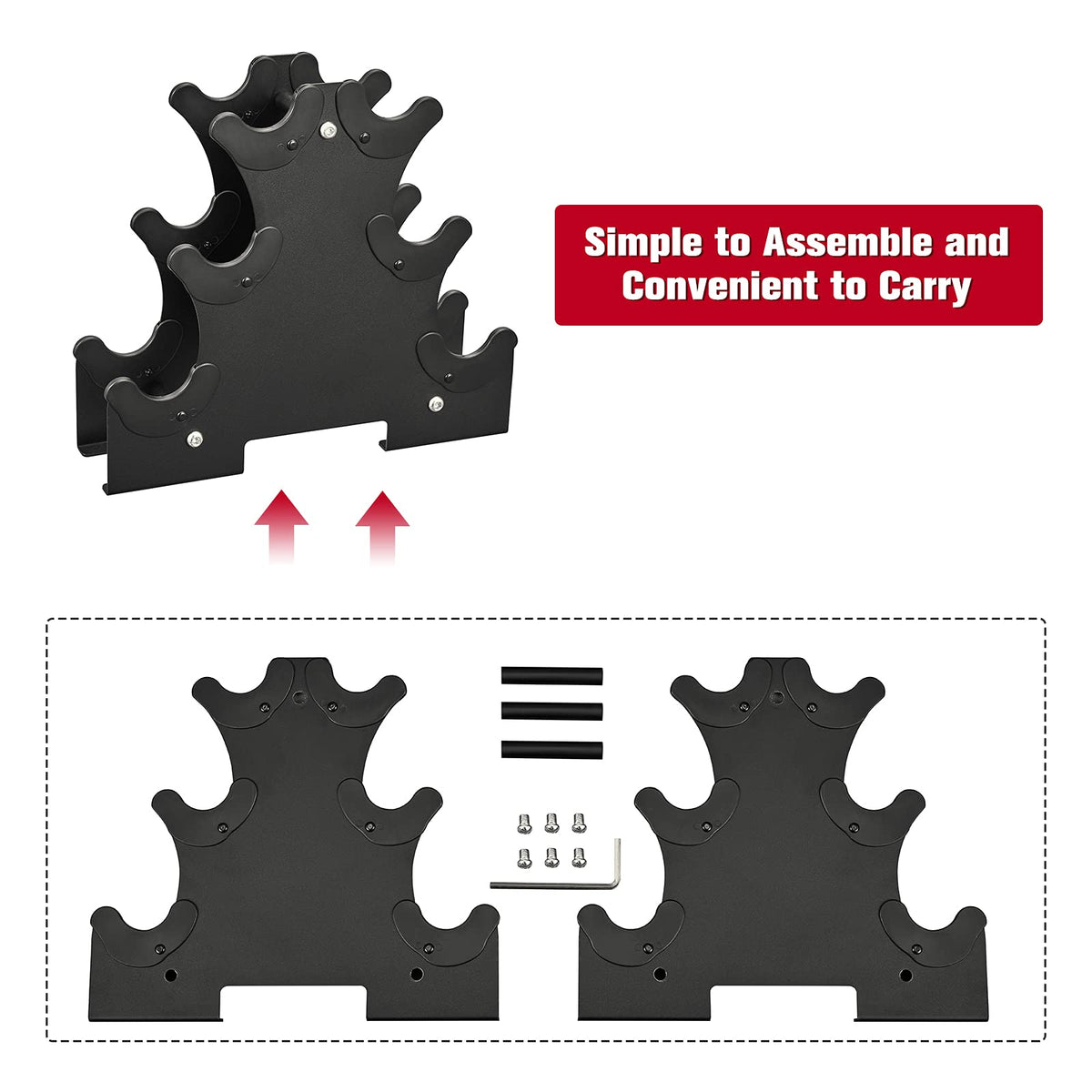 Disamatic Tree Rack RELIFE Steel Dumbbell Tree Rack