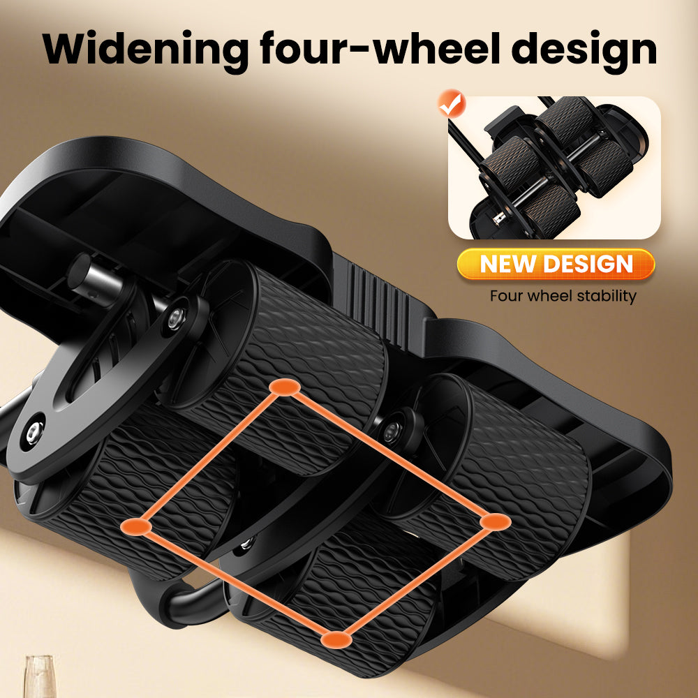 RELIFE abdominal exercise wheel with widening four-wheel anti-rollover base