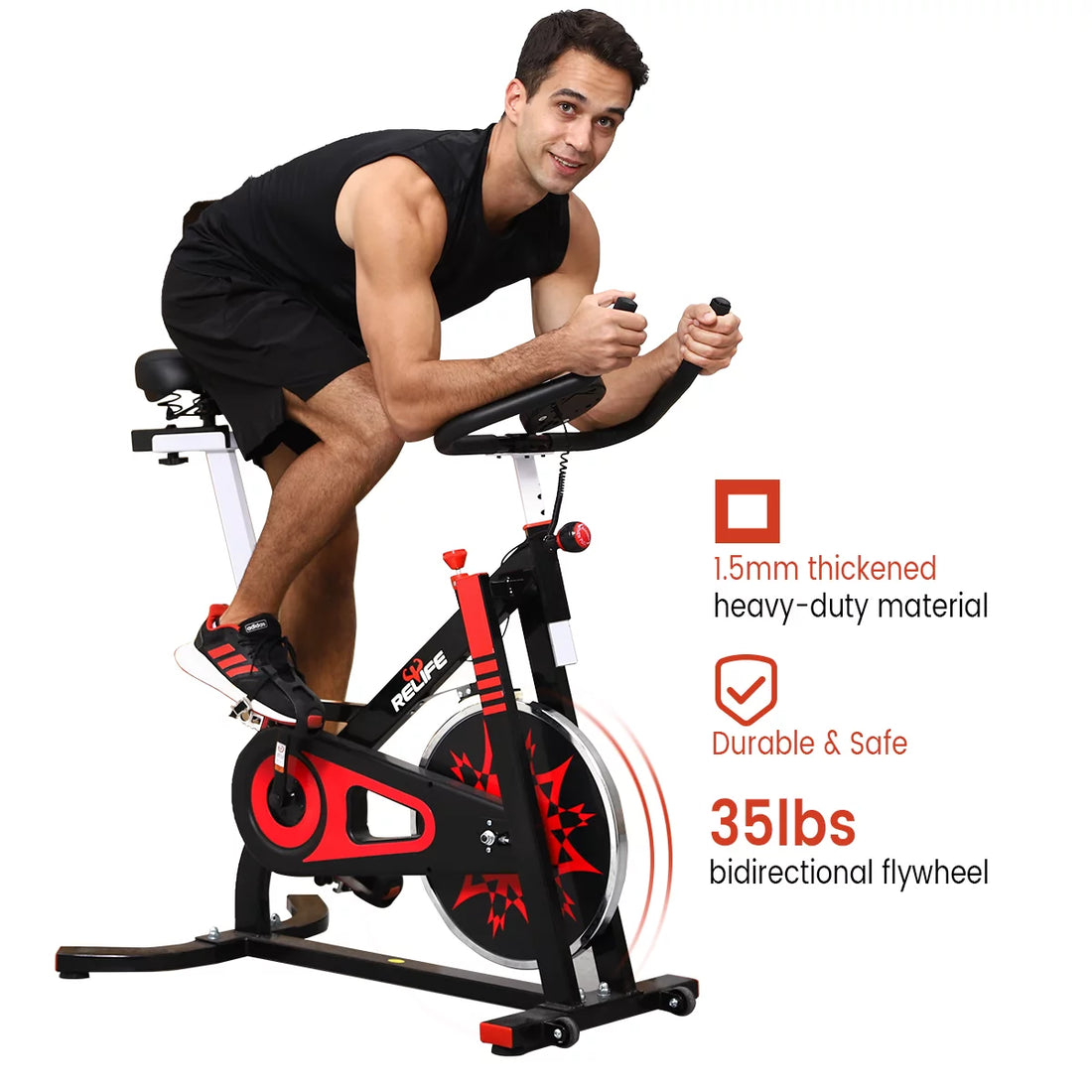 Indoor Belt Drive Stationary Exercise Bike