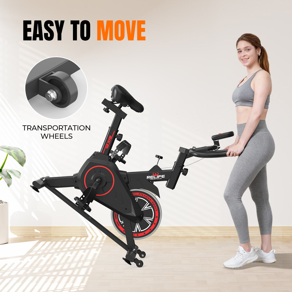 stationary bicycle for exercise Indoor Belt Drive Stationary Exercise Bike