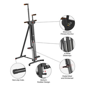 2026 Home Vertical Climber Exercise Machine Workout Fitness Stepper for Sale