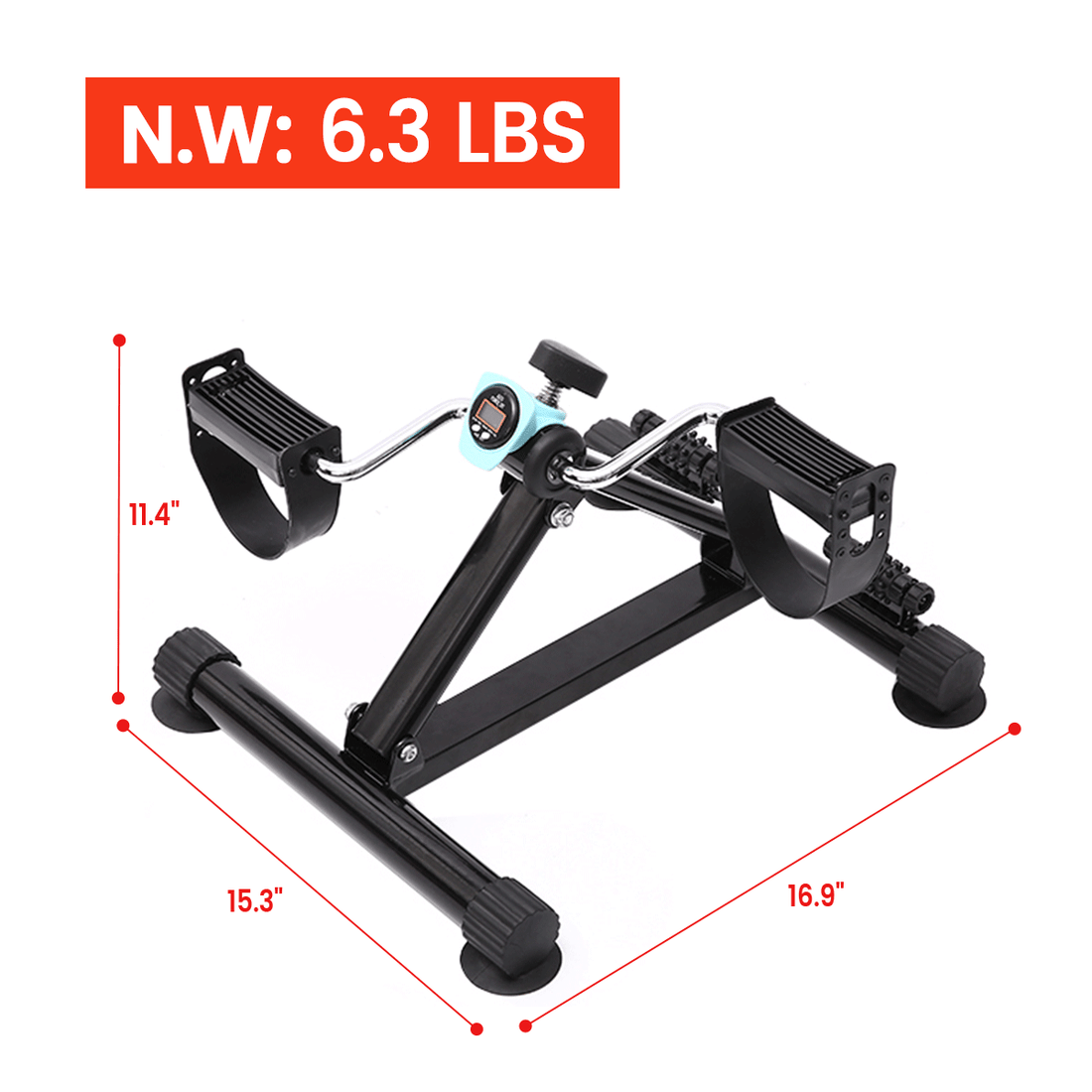 Under Desk Bike Pedal Exerciser for Arm & Leg Workout