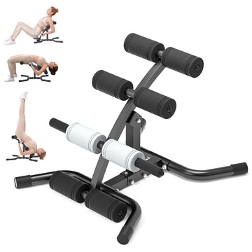 RELIFE Mini Inversion Table 330LBS Back Stretcher Spinal Decompression Machine with Massage Rollers for Home