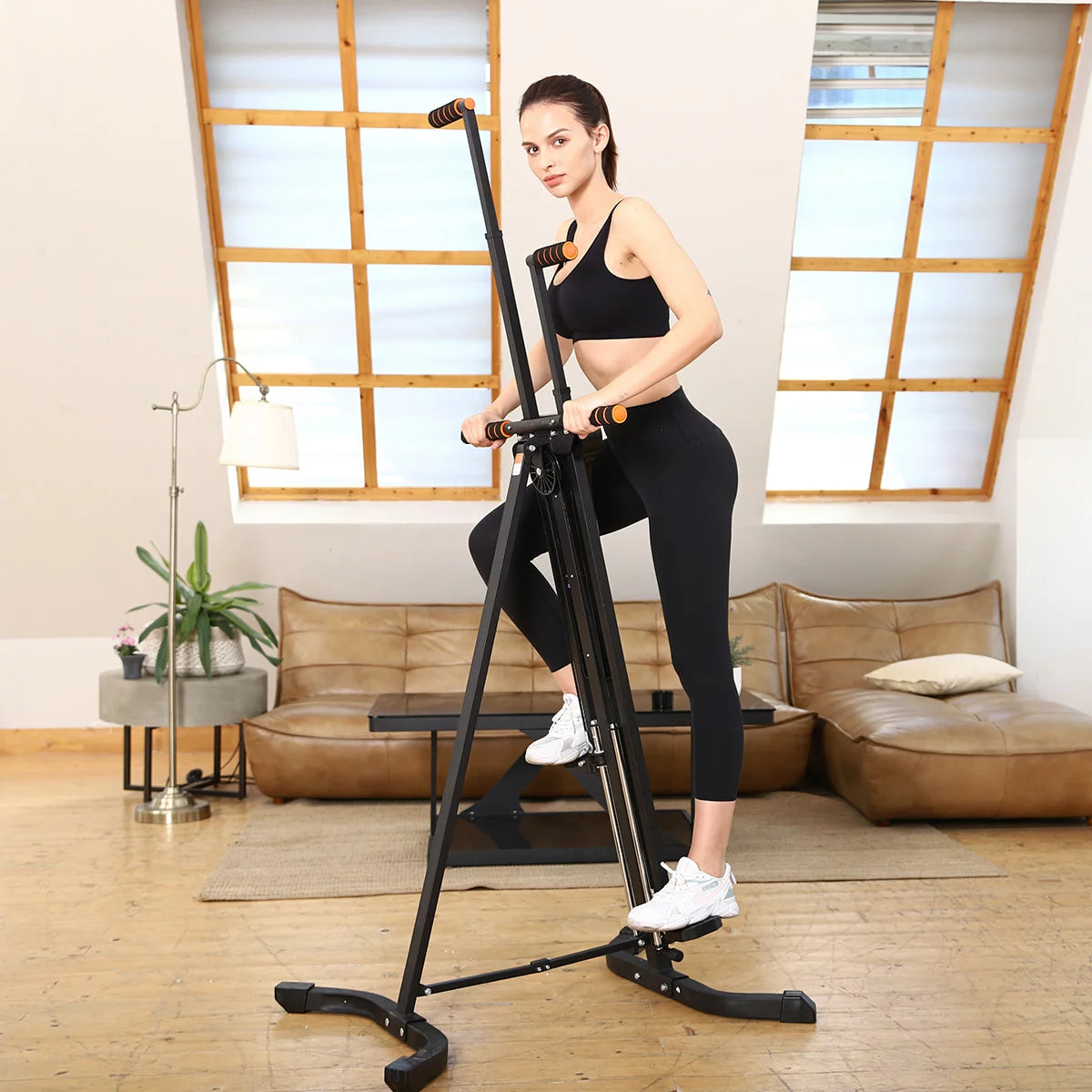Stepper Climber Vertical FFitness - Machine Escalade Cardio, Pliable, Pour Entraînement Maison HIIT