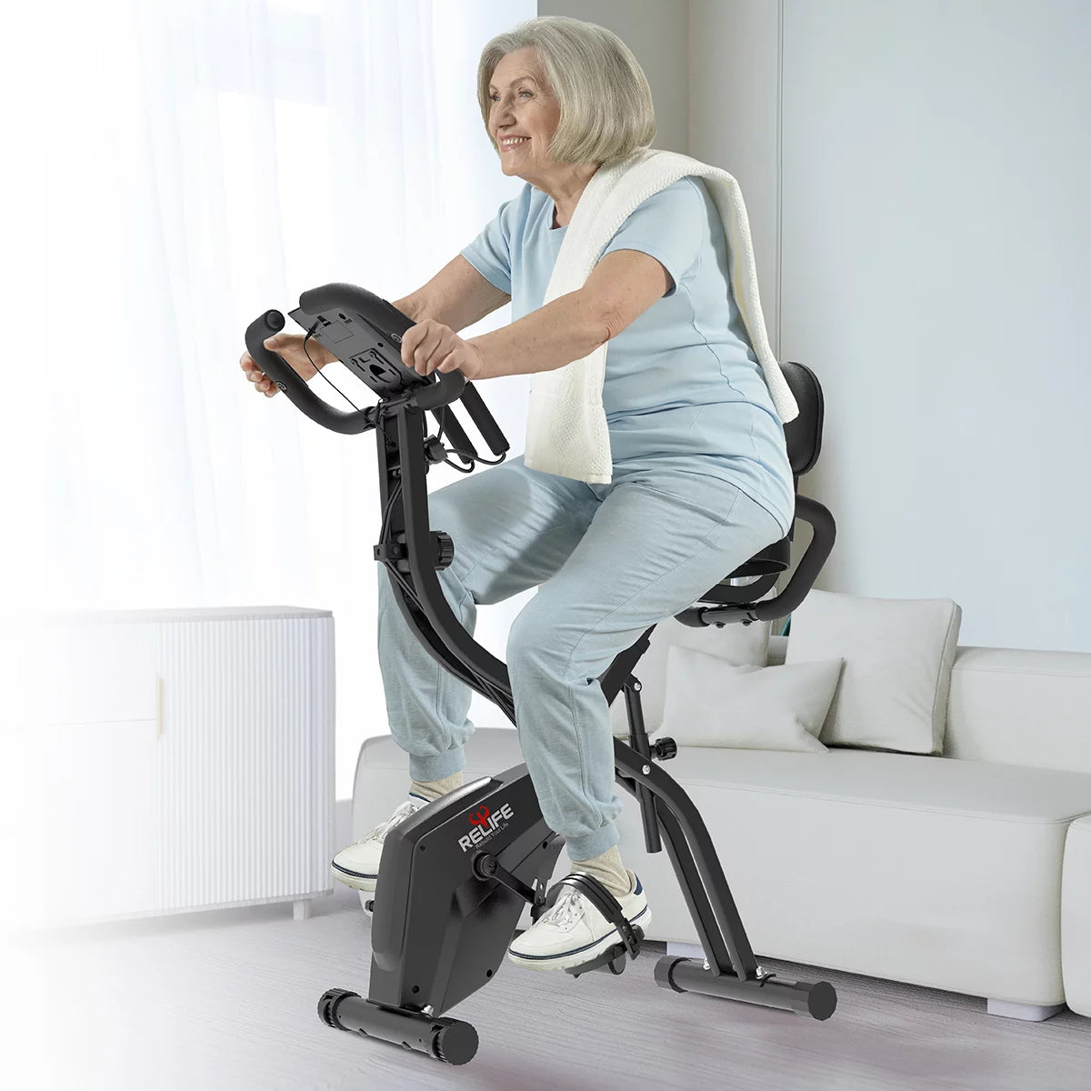 Relife Cheap Exercise Bike Folding Exerpeutic Folding Magnetic