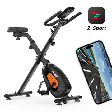 Cost-effective Smart Folding Upright Exercise Bike with Fitness APP