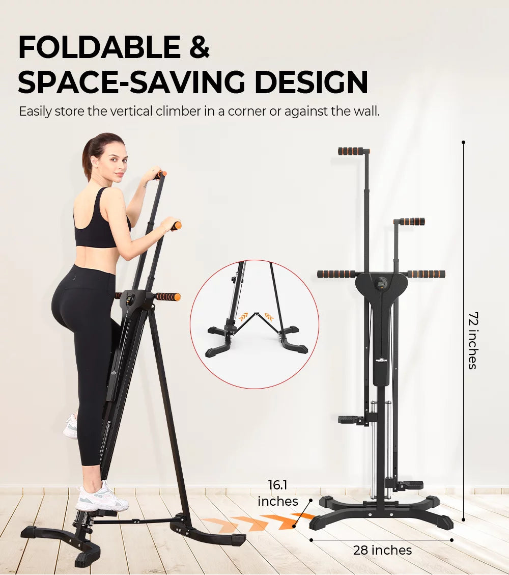 2024 Home Vertical Climber Exercise Machine Workout Fitness Stepper fo