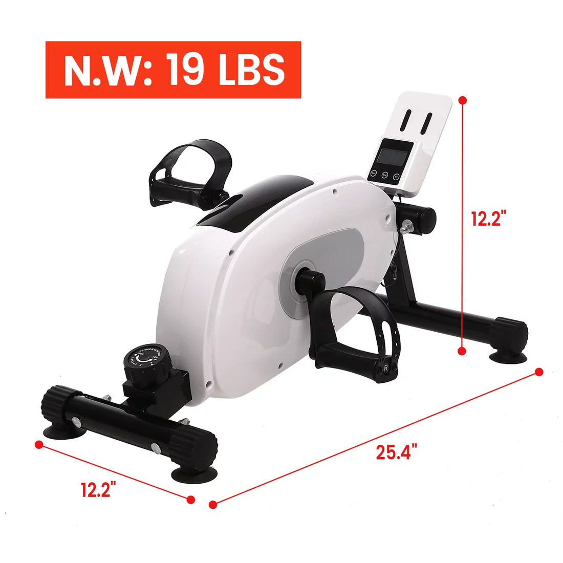 Adjustable Magnetic Resistance Under Desk Bike