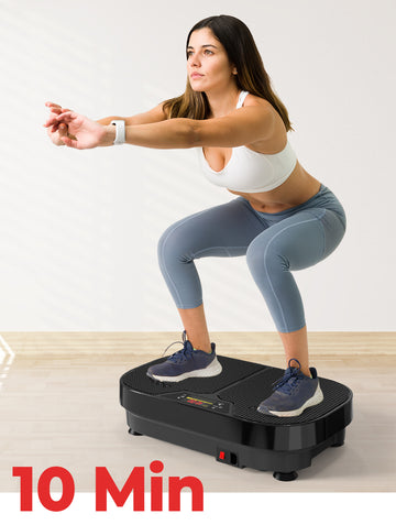 Whole Body Vibration Platform with Loop Bands for Fitness & Slimming