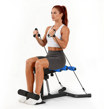 Deep Squat Machine for Home Gym Workout, Adjustable Glutes & Legs Trainer, Abs Sit Up Machine, Full Body Fitness Equipment