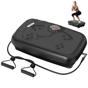 Fitness Vibration Plate Machine with Resistance Bands