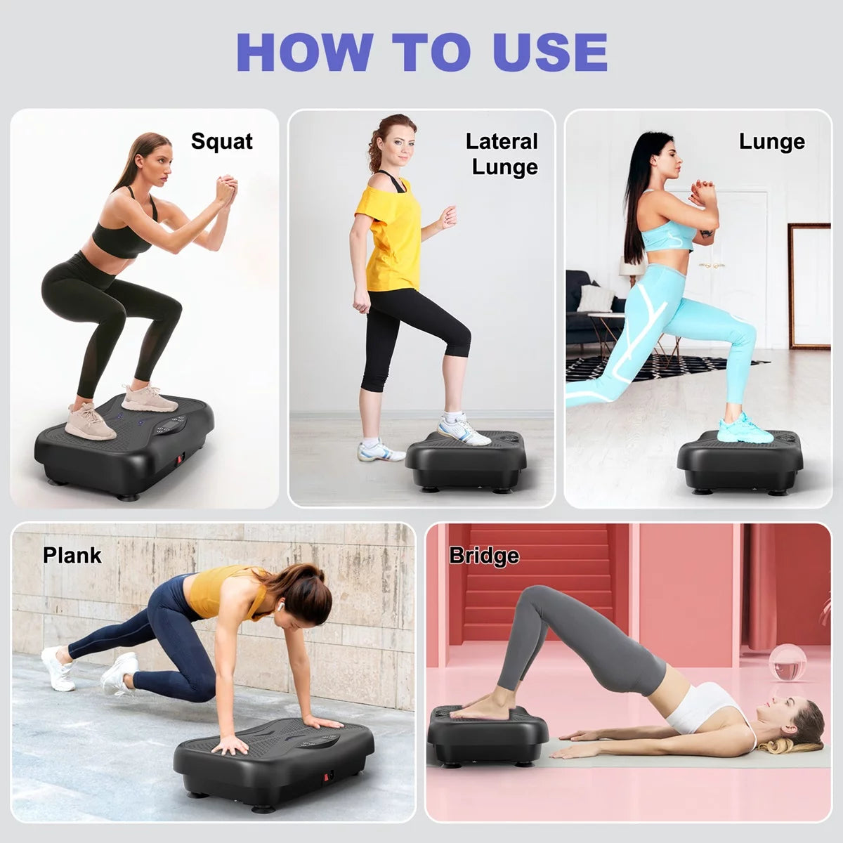 Whole Body Workout Vibration Plate Exercise Machine for Weight Loss